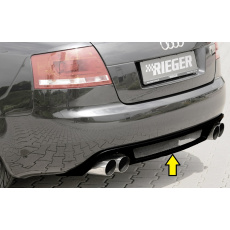 Rieger vložka zadního nárazníku (GBL-55270) pro Audi A4 8H kabriolet, plast ABS lakovaný do černé lesklé barvy Rieger vložka zadního nárazníku (GBL-55270) pro Audi A4 8H kabriolet, plast ABS lakovaný do černé lesklé barvy