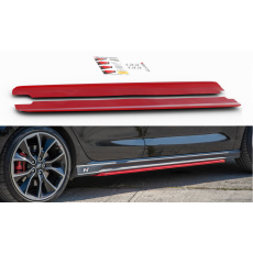 Maxton Design difuzory pod boční prahy ver.2 pro Hyundai i30 N Mk3, červený lesklý plast ABS Maxton Design difuzory pod boční prahy ver.2 pro Hyundai i30 N Mk3, červený lesklý plast ABS