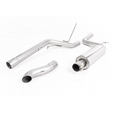 Milltek Sport výfukový systém DPF-Back s rezonátorem (tišší) pro Volkswagen Caddy 2.0TDI 140PS 2WD Manual a DSG (mimo Maxi) 2003-2020, skrytá koncovka, typ koncovek: skrytá