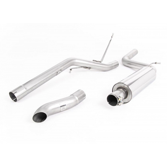 Milltek Sport výfukový systém DPF-Back s rezonátorem (tišší) pro Volkswagen Caddy 2.0TDI 140PS 2WD Manual a DSG (mimo Maxi) 2003-2020, skrytá koncovka, typ koncovek: skrytá