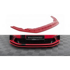 Maxton Design spoiler pod přední nárazník pro Volkswagen Golf GTI Mk7, červený lesklý plast ABS