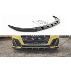 Maxton Design spoiler pod přední nárazník ver.1 pro Audi A1 GB, černý lesklý plast ABS