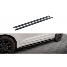 Maxton Design difuzory pod boční prahy pro Hyundai i20 Mk2 Facelift, černý lesklý plast ABS