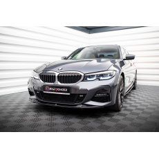 Maxton Design spoiler pod přední nárazník ver.1 pro BMW řada 3 G20 M-Pack, černý lesklý plast ABS