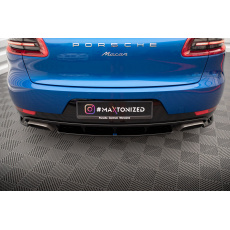 Maxton Design středový spoiler pod zadní nárazník pro Porsche Macan Mk1, černý lesklý plast ABS Maxton Design středový spoiler pod zadní nárazník pro Porsche Macan Mk1, černý lesklý plast ABS