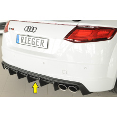 Rieger vložka zadního nárazníku pro Audi TTS 8J-FV, 8S roadster, plast ABS bez povrchové úpravy