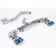 Milltek Sport výfukový systém cat-back 80mm Race System (bez rezonátoru - nejhlasitější) pro Volkswagen Golf MK7 R 2.0 TSI 300PS (80mm Race System Options) 2014-2016, typ koncovek: GT-100 titanově modré