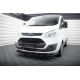Maxton Design spoiler pod přední nárazník pro Ford Transit Custom Mk1 Standard, černý lesklý plast ABS