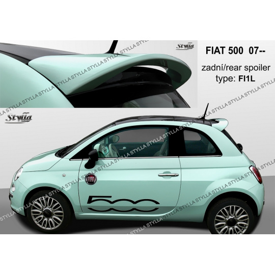 Stylla spoiler zadních dveří Fiat 500 (od 2007) - horní