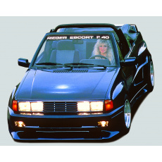 Rieger dveřní díl widebody II pro Ford Escort 3 3-dvéř., 00/82-00/88, GFK (laminát), mont. strana levá Rieger dveřní díl widebody II pro Ford Escort 3 3-dvéř., 00/82-00/88, GFK (laminát), mont. strana levá