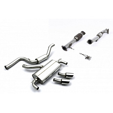 Milltek Sport výfukový systém Turbo-back vč. Hi-Flow sportovního katalyzátoru Road System s rezonátorem pro Ford Focus MK2 RS 2.5T 305PS 2009-2010