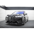 Maxton Design spoiler pod přední nárazník pro BMW iX I20, černý lesklý plast ABS, M-pack