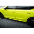 Maxton Design difuzory pod boční prahy ver.1 pro Škoda Octavia RS Mk4, Mk4 Facelift, černý lesklý plast ABS