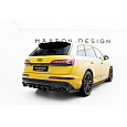 Maxton Design prodloužení spoileru pro Audi SQ7 Mk2, Mk2 Facelift, černý lesklý plast ABS