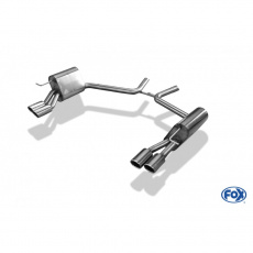 Fox Sportauspuff koncový tlumič výfuku s koncovkou 2x76 Typ 13 na obou stranách pro Mercedes třída E W211 s motorem 1.8, 2.6, 2.8 CDI, 3.0, 3.2, 3.2 CDI, 4.0 CDI, 5.0