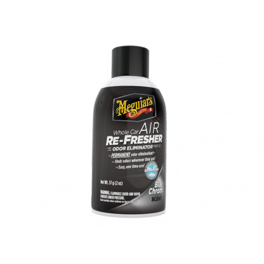 Meguiar's Air Re-Fresher Odor Eliminator - Black Chrome Scent - pohlcovač pachů + osvěžovač vzduchu, vůně "Black Chrome", 57 g