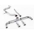 Milltek Sport výfukový systém DPF-Back 3" GTi-style dual-outlet pro Volkswagen Golf Mk6 GTD 2.0 TDI 170PS 2009-2013, typ koncovek: leštěné