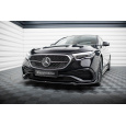 Maxton Design spoiler pod přední nárazník ver.2 pro Mercedes třída E W214/AMG-Line, černý lesklý plast ABS