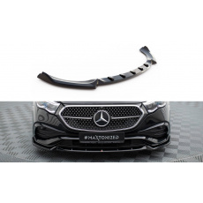 Maxton Design spoiler pod přední nárazník ver.2 pro Mercedes třída E W214/AMG-Line, černý lesklý plast ABS