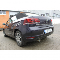 Fox Sportauspuff koncový tlumič výfuku s koncovkou 1x90 Typ 13 pro Volkswagen Golf VI 2011- s motorem 1.2, 1.4, 1.6 TDI, 2.0 TDI