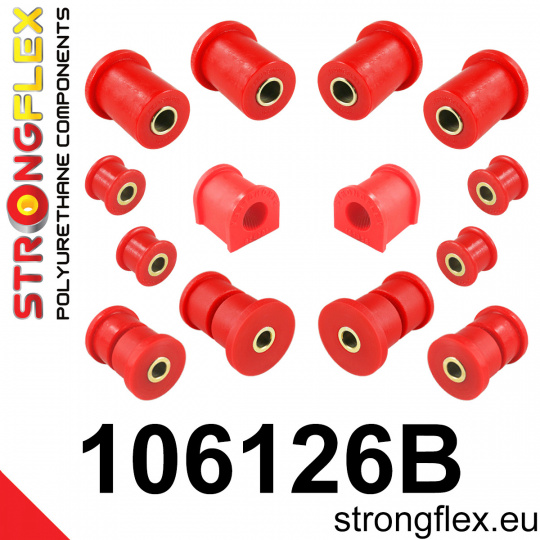 106126B: Strongflex Sada silentbloků předního zavěšení z polyuretanu
