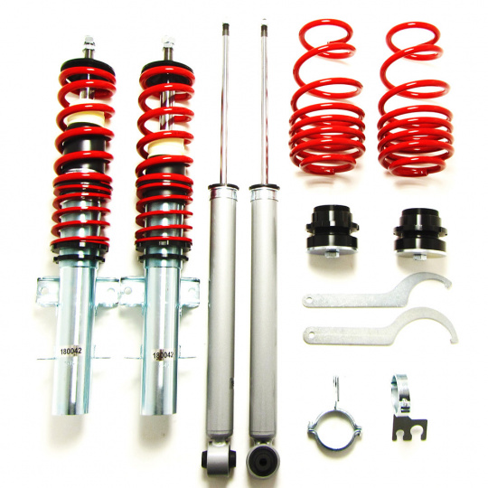 JOM Red Line výškově stavitelný podvozek Škoda Fabia II (5J) včetně Combi, uchycení př. tlum. na 1 šroub