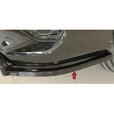 Rieger spoiler pod zadní nárazník na pravé straně pro Audi RS3 GY Sportback, plast ABS lakovaný do černé lesklé barvy