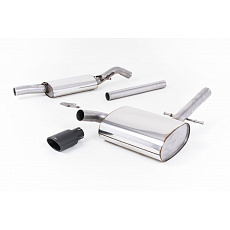 Milltek Sport výfukový systém cat-back s rezonátorem (tišší) pro Volkswagen Corrado VR6 1992-1995, typ koncovek: černé Milltek Sport výfukový systém cat-back s rezonátorem (tišší) pro Volkswagen Corrado VR6 1992-1995, typ koncovek: černé