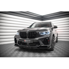 Maxton Design spoiler pod přední nárazník ver.3 pro BMW X5 M G05, černý lesklý plast ABS