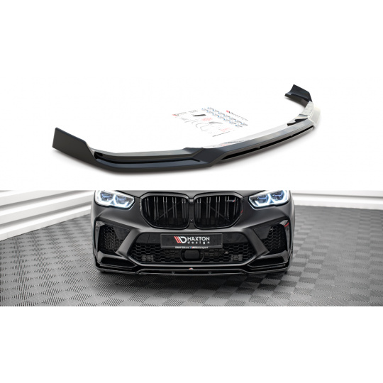 Maxton Design spoiler pod přední nárazník ver.3 pro BMW X5 M G05, černý lesklý plast ABS