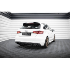 Maxton Design "Street Pro" difuzor zadního nárazníku pro Audi S3 8V, plast ABS bez povrchové úpravy, s červenou linkou, Sportback / Hatchback Maxton Design "Street Pro" difuzor zadního nárazníku pro Audi S3 8V, plast ABS bez povrchové úpravy, s červenou linkou, Sportback / Hatchback