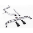 Milltek Sport výfukový systém DPF-Back 3" GTi-style dual-outlet pro Volkswagen Golf Mk6 GTD 2.0 TDI 170PS 2009-2013, typ koncovek: černé