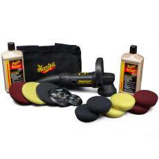 Meguiar's Mirror Glaze Soft Buff DA Kit 3" + 5" - kompletní sada na profesionální renovaci laku, vč. orbitální leštičky Meguiar's MT310