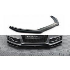 Maxton Design spoiler pod přední nárazník ver.2 pro Audi A5, S5 8T Facelift, černý lesklý plast ABS