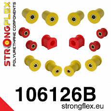 106126B: Strongflex Sada silentbloků předního zavěšení z polyuretanu 106126B: Strongflex Sada silentbloků předního zavěšení z polyuretanu