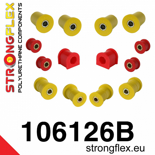 106126B: Strongflex Sada silentbloků předního zavěšení z polyuretanu