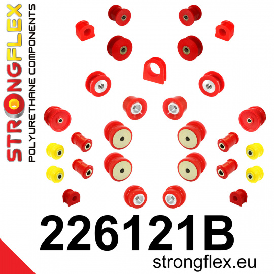226121B: Strongflex Kompletní sada silentbloků pro zavěšení