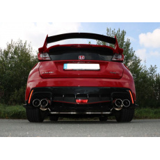 Fox Sportauspuff koncový tlumič výfuku s příčným výstupem s koncovkou 2x90 Typ 12 na obou stranách pro Honda Civic Type-R 04/2015-03/2017 s motorem 2.0