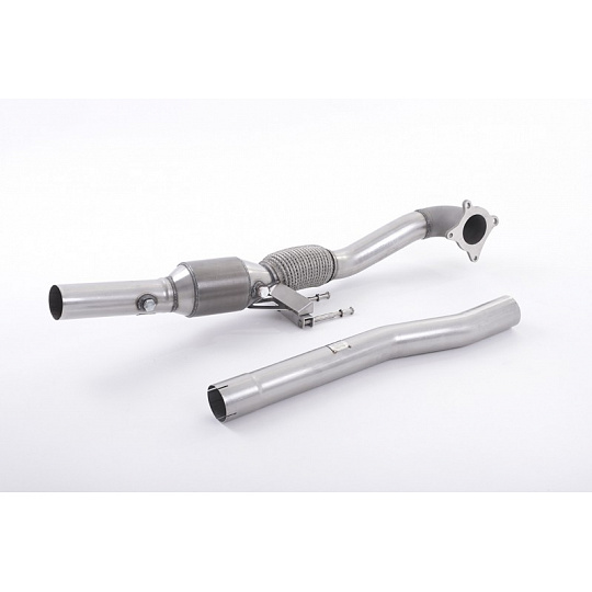 Milltek Sport downpipe a Hi-Flow sportovní katalyzátor pro Volkswagen Golf Mk6 R 2.0 TFSI 270PS 2009-2013, určeno pro 3-inch Race cat-back system Milltek Sport downpipe a Hi-Flow sportovní katalyzátor pro Volkswagen Golf Mk6 R 2.0 TFSI 270PS 2009-2013, určeno pro 3-inch Race cat-back system