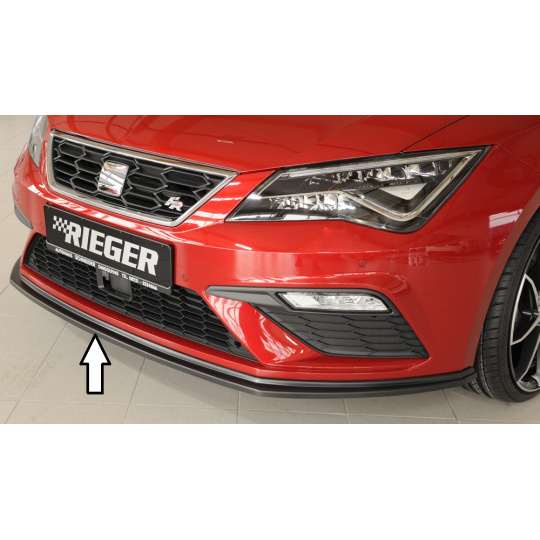Rieger lipa pod přední nárazník pro Seat Leon Cupra 5F 3-dvéř. (sc), 5-dvéř., 5-dvéř. (ST/Combi) po faceliftu, 01/17-, plast ABS bez povrchové úpravy Rieger lipa pod přední nárazník pro Seat Leon Cupra 5F 3-dvéř. (sc), 5-dvéř., 5-dvéř. (ST/Combi) po faceliftu, 01/17-, plast ABS bez povrchové úpravy