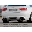 Rieger spoiler pod zadní nárazník pro Audi A5 B8, B81 Sportback před faceliftem r.v. 06/07-07/11, plast ABS bez povrchové úpravy, mimo S-Line, pro orig. dvojitou koncovku vlevo