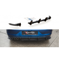 Maxton Design "Racing durability" vložka zadního nárazníku pro Volkswagen Polo GTI Mk6, plast ABS bez povrchové úpravy, s černou a červenou linkou Maxton Design "Racing durability" vložka zadního nárazníku pro Volkswagen Polo GTI Mk6, plast ABS bez povrchové úpravy, s černou a červenou linkou