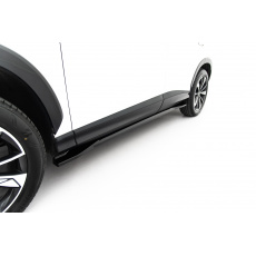 Maxton Design difuzory pod boční prahy pro MG HS Mk2, černý lesklý plast ABS