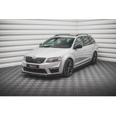 Maxton Design spoiler pod přední nárazník ver.3 pro Škoda Octavia RS Mk3, černý lesklý plast ABS Maxton Design spoiler pod přední nárazník ver.3 pro Škoda Octavia RS Mk3, černý lesklý plast ABS
