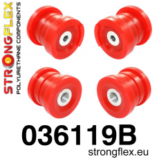 036119B: Strongflex Sada silentbloků uložení zadního nosníku 036119B: Strongflex Sada silentbloků uložení zadního nosníku