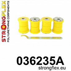 036235A: Strongflex Sada silentbloků zadního ramene excentrická varianta SPORT 036235A: Strongflex Sada silentbloků zadního ramene excentrická varianta SPORT