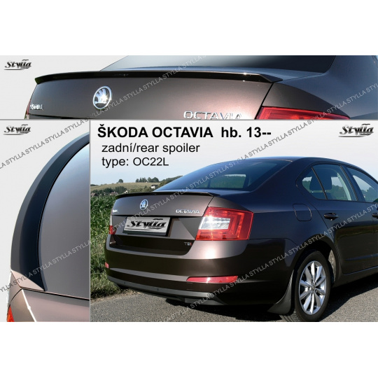 Stylla spoiler zadních dveří Škoda Octavia III htb (od 2012)
