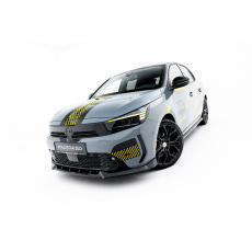 Maxton Design spoiler pod přední nárazník pro Opel Corsa F (Mk6) Facelift, černý lesklý plast ABS