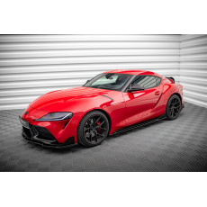 Maxton Design difuzory pod boční prahy ver.3 pro Toyota Supra Mk5, černý lesklý plast ABS