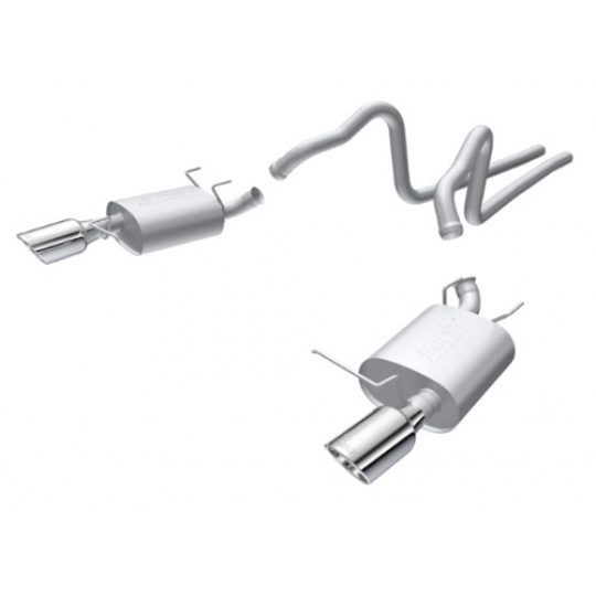 Borla Cat-Back výfukový systém "S-Type" pro Ford Mustang 3,7l V6 RWD 2-dvéř. Coupé/Convertible , r.v. od 11-14